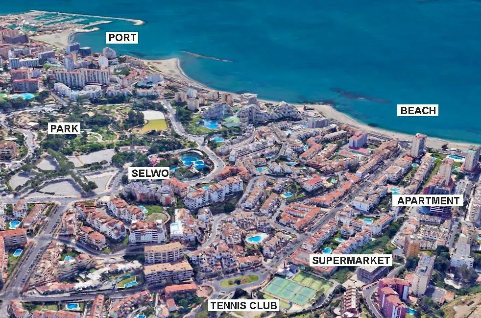 贝纳尔马德纳Playa 100M, Terraza Privada, Piscina, Wifi, Impecable公寓 贝纳尔马德纳